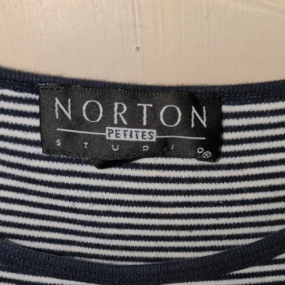 Norton Studio Women's Blue Striped Dress Size M - Picture 2 of 3